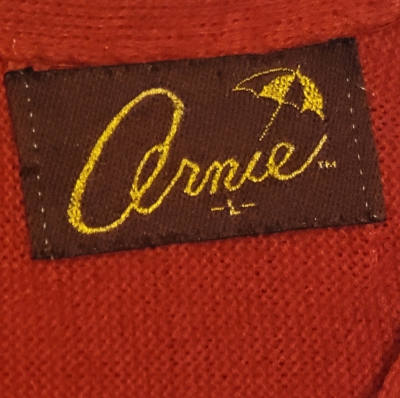 GOLF Cardigan ARNIE BRAND ACRYLIC LARGE grandpa - Picture 2 of 3